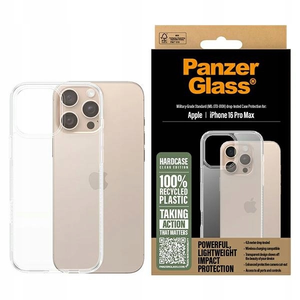 Pouzdro pro PanzerGlass HardCase iPhone 16 Pro Max 6.9" průhledný/transparen
