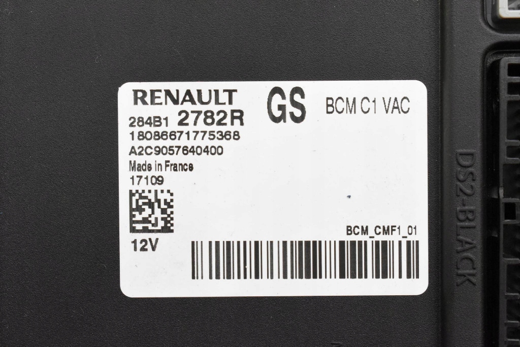 control unit module BCM 284B12782R RENAULT MEGANE 4 IV 1.2 TCE 100 KM 16-20