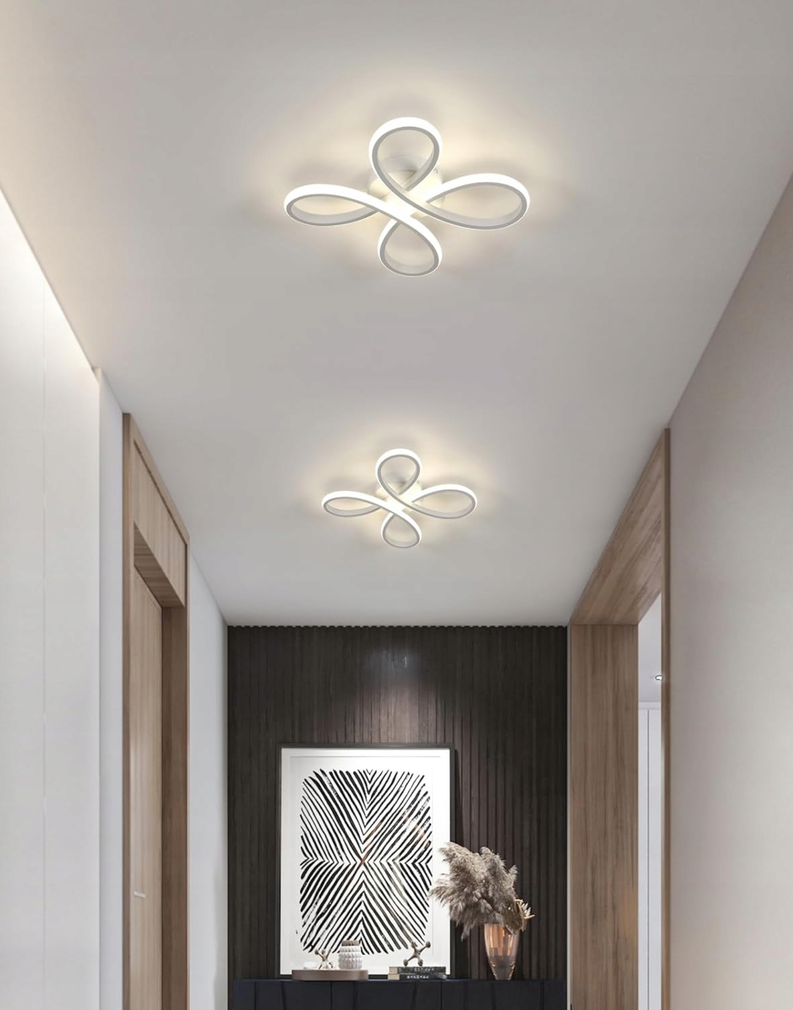 Lampa sufitowa LED plafon kwiat 4 obręcze 32 W RegMag z pilotem – Dostępne warianty