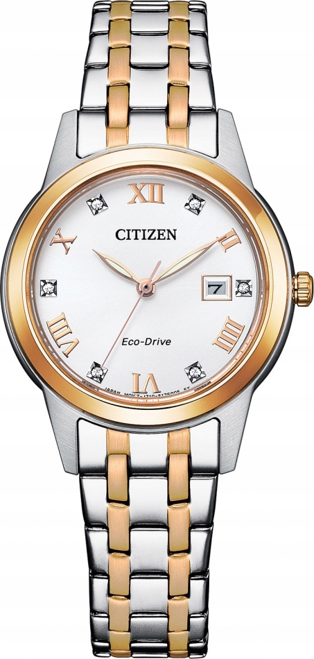Zegarek damski Citizen FE1246-85A różowe złoto klasyczny biżuteryjny