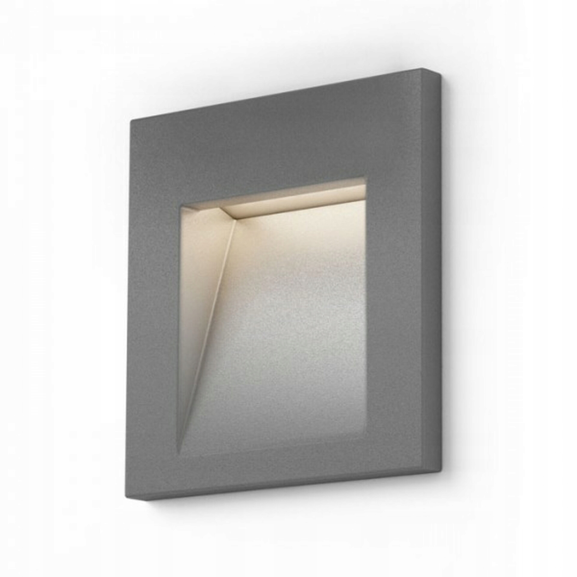 Rendl Tess Sq zápustné Led svietidlo striebornosivé 3W IP54 3000K
