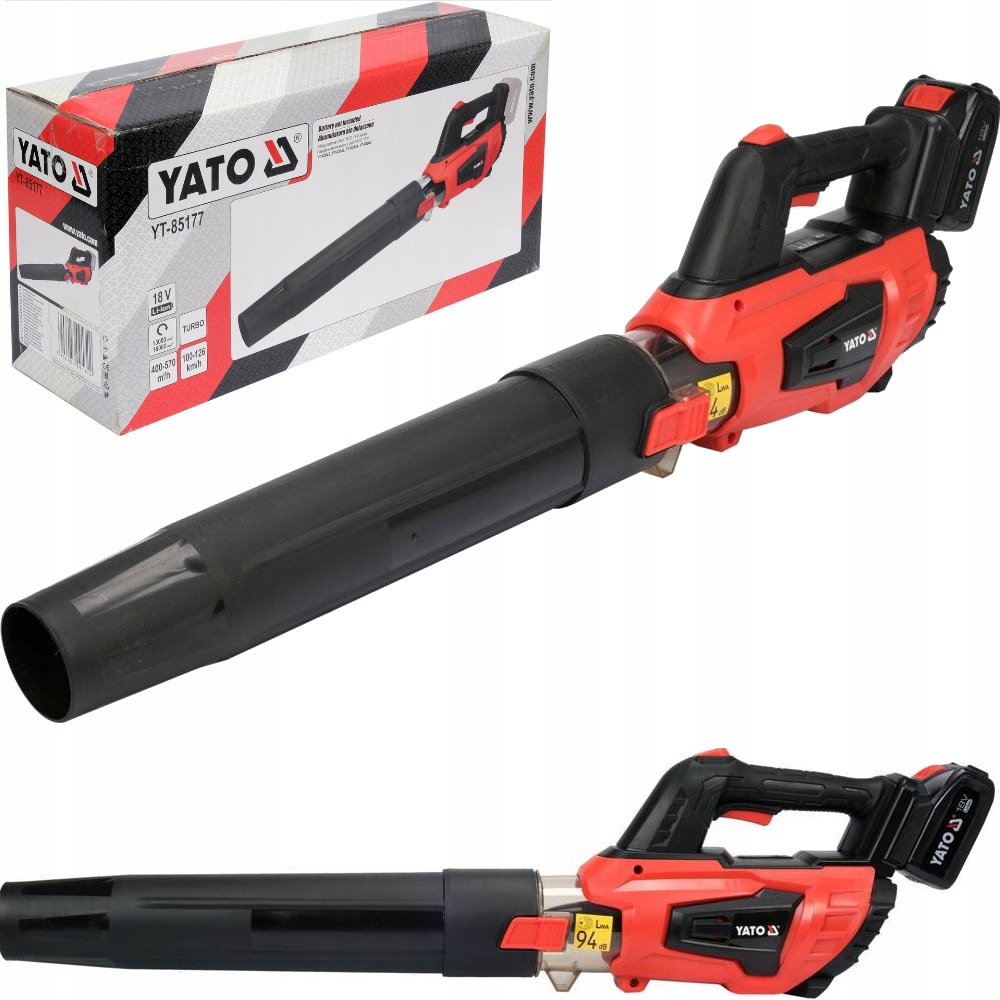 Yato Dmuchawa Akumulatorowa Do Liści Śniegu Piachu 18V Zestaw 4Ah