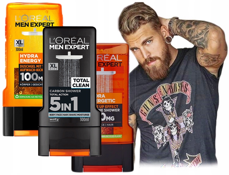 

Żel pod prysznic dla mężczyzn Men Loreal zestaw