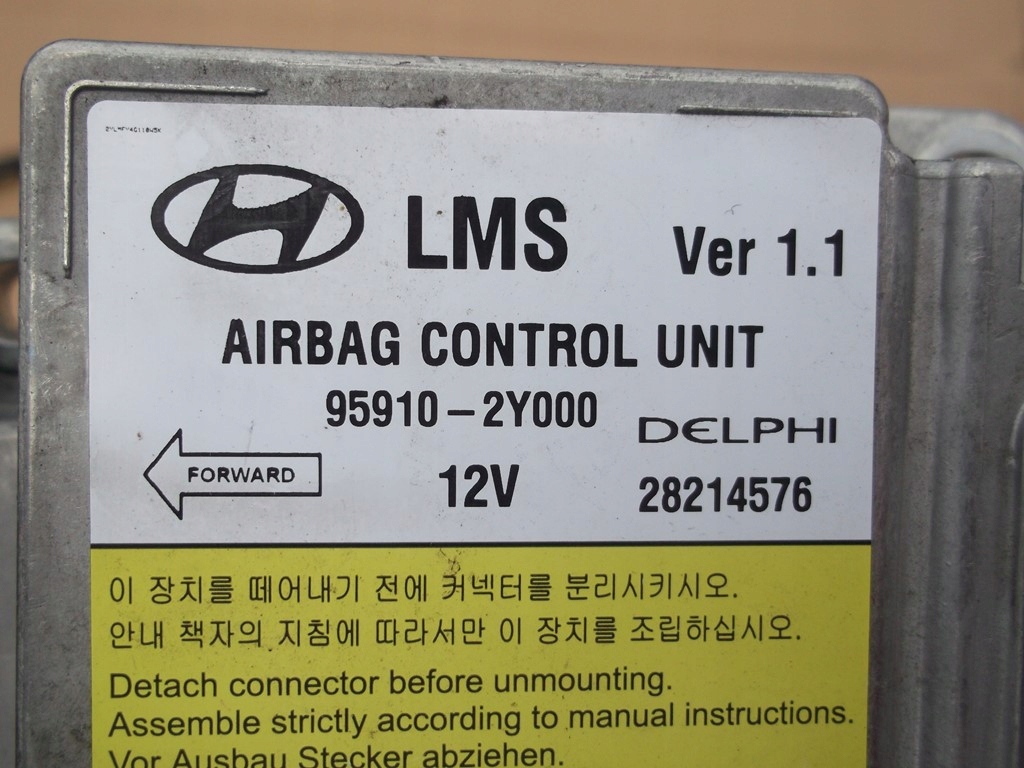 HYUNDAI IX35 SENSOR MODUŁ AIRBAG Numer katalogowy części 95910-2Y000