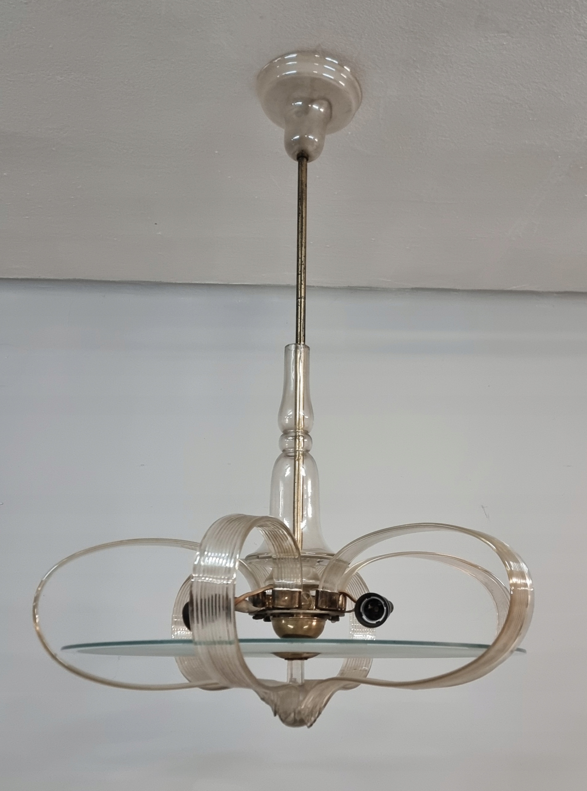 SZKLANA LAMPA ART DECO