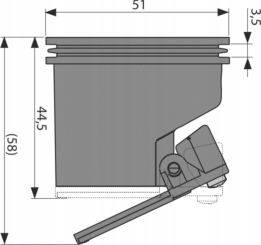Syfon kombinowany SMART do APZ-S9 P144 Marka Alcaplast