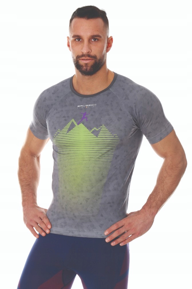 Termoaktywna oddychające koszulka męska Brubeck RunningAir S Stan opakowania oryginalne