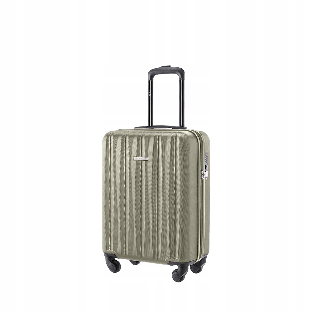 Puccini Walizka Kabinowa Podróżna Na Kółkach Do Samolotu Szampan ABS021C 6C