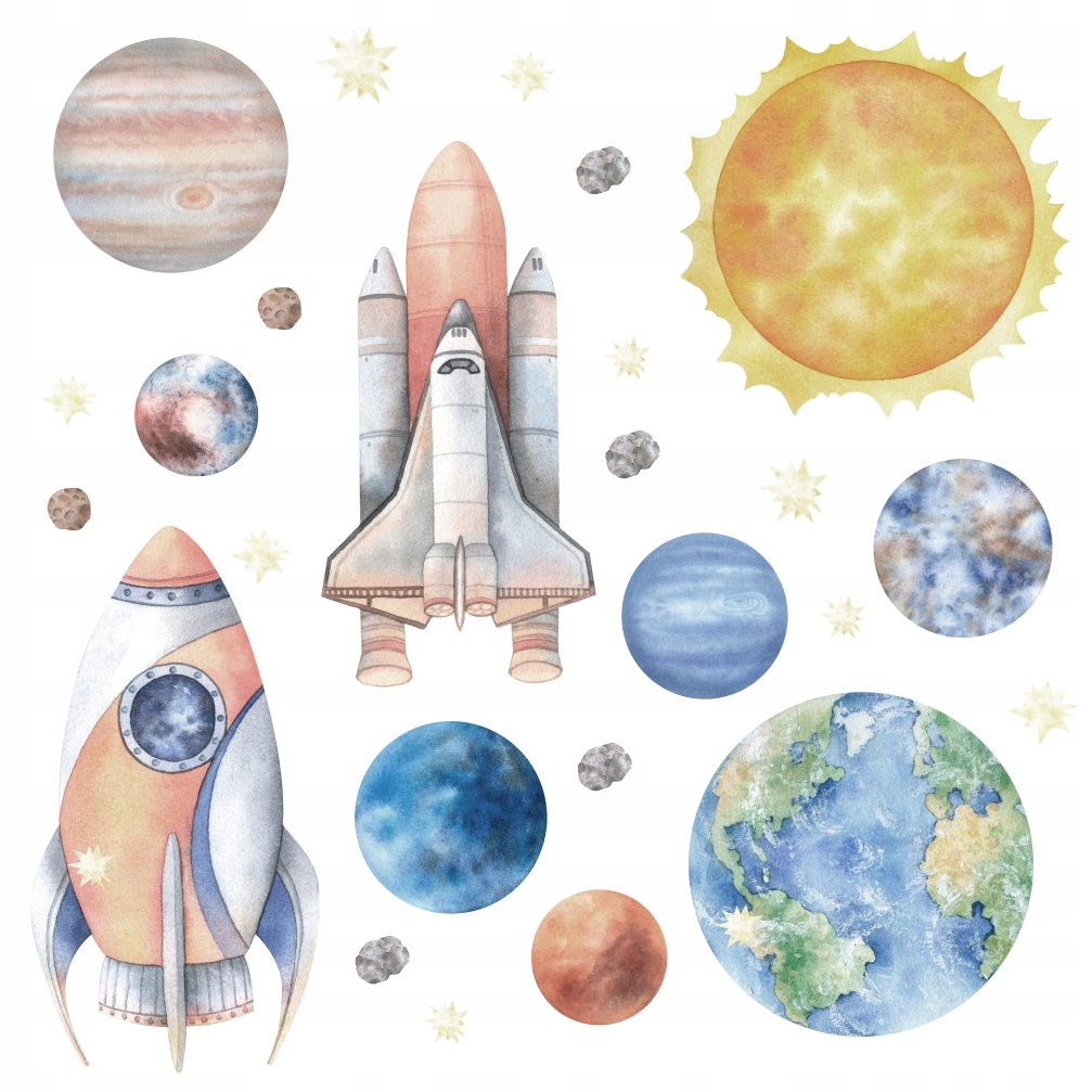 

naklejki ścienne Kosmos planety 330x230cm