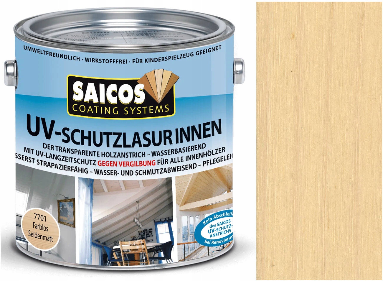 Saicos Uv ochrana proti žloutnutí 7701 2,5L