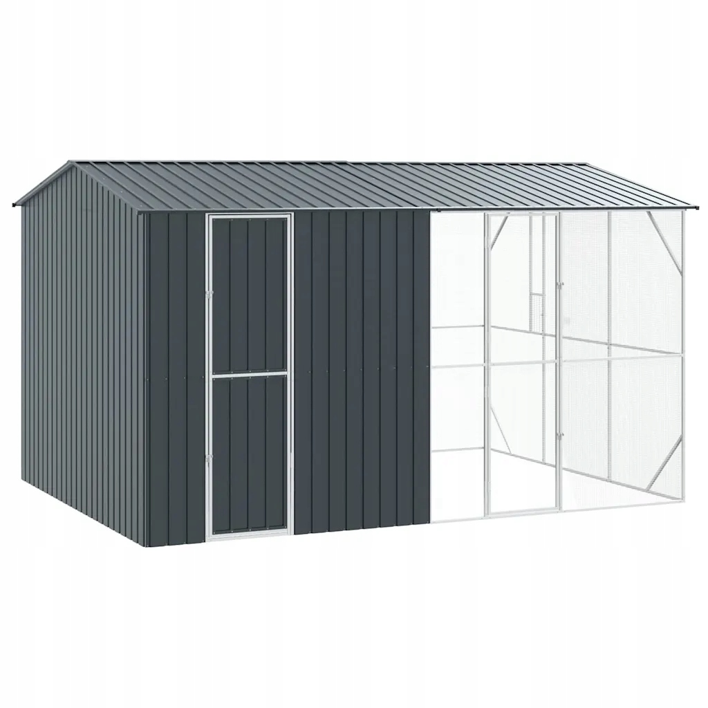 Levně Ptačí klec Antracit 430 x 310 x 247 cm Pozinkovaná ocel