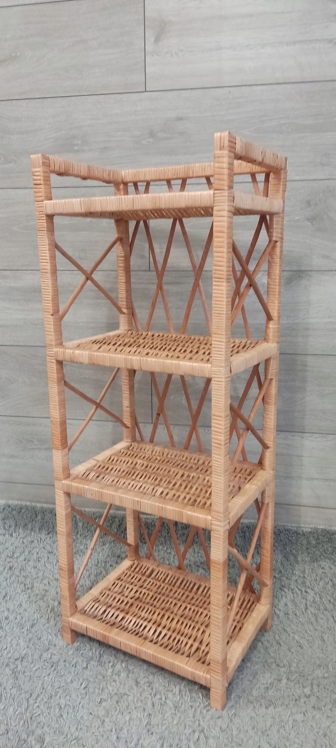 SZAFKA, PÓŁKA WIKLINOWA , ETAŻERKA 4 PÓŁKI NOWOŚĆ!!! Kod producenta SZAFKA-WASKA-4-93x35x27