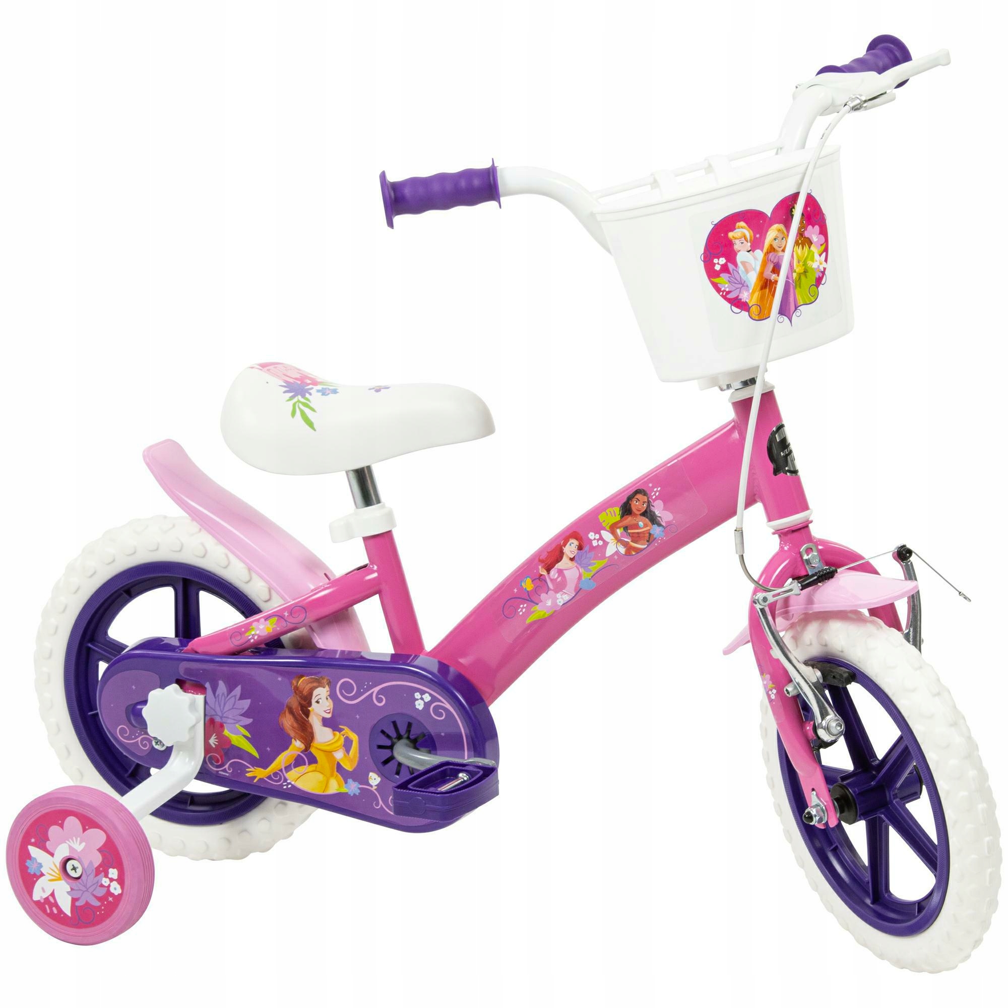 Rower dziecięcy Disney Księżniczki Princess 12 cali dla dziewczynki 3-5 lat