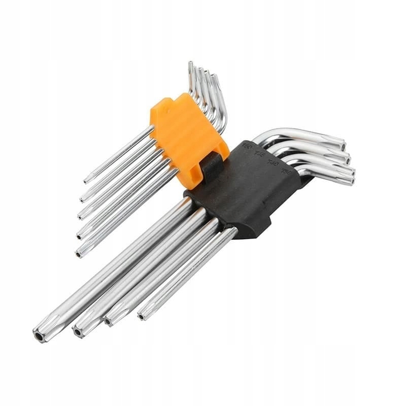 Klucze torx długie zestaw 9 szt. T10 T50