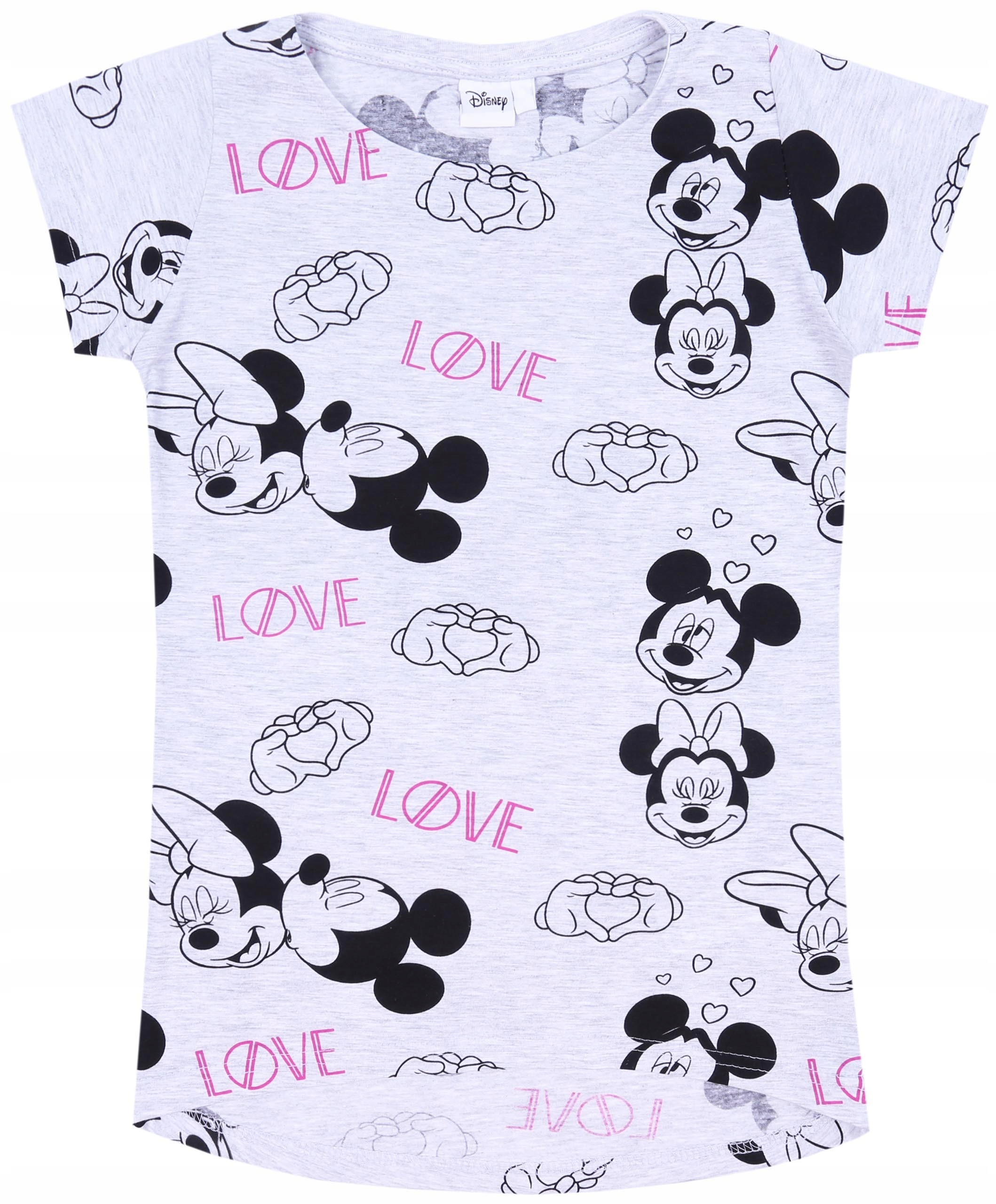 

Szara koszulka na krótki rękaw Myszka Mickey L