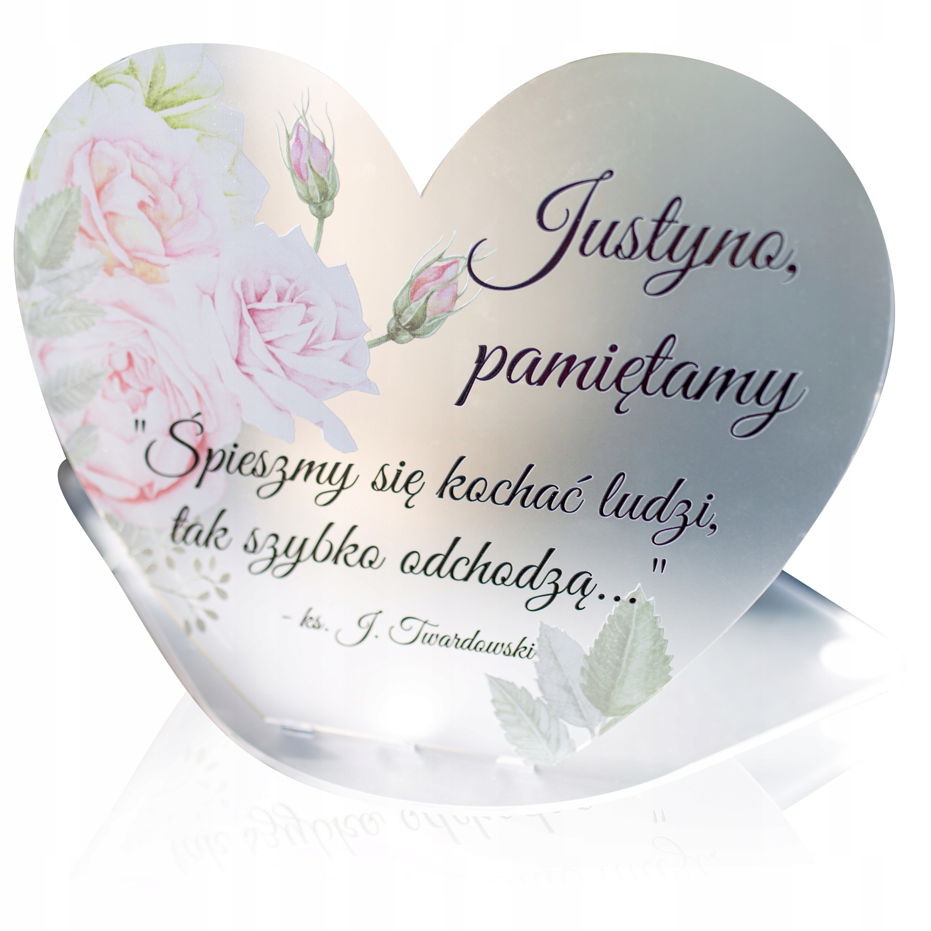 

Podstawka Statuetka pod znicz na grób Dedykacja