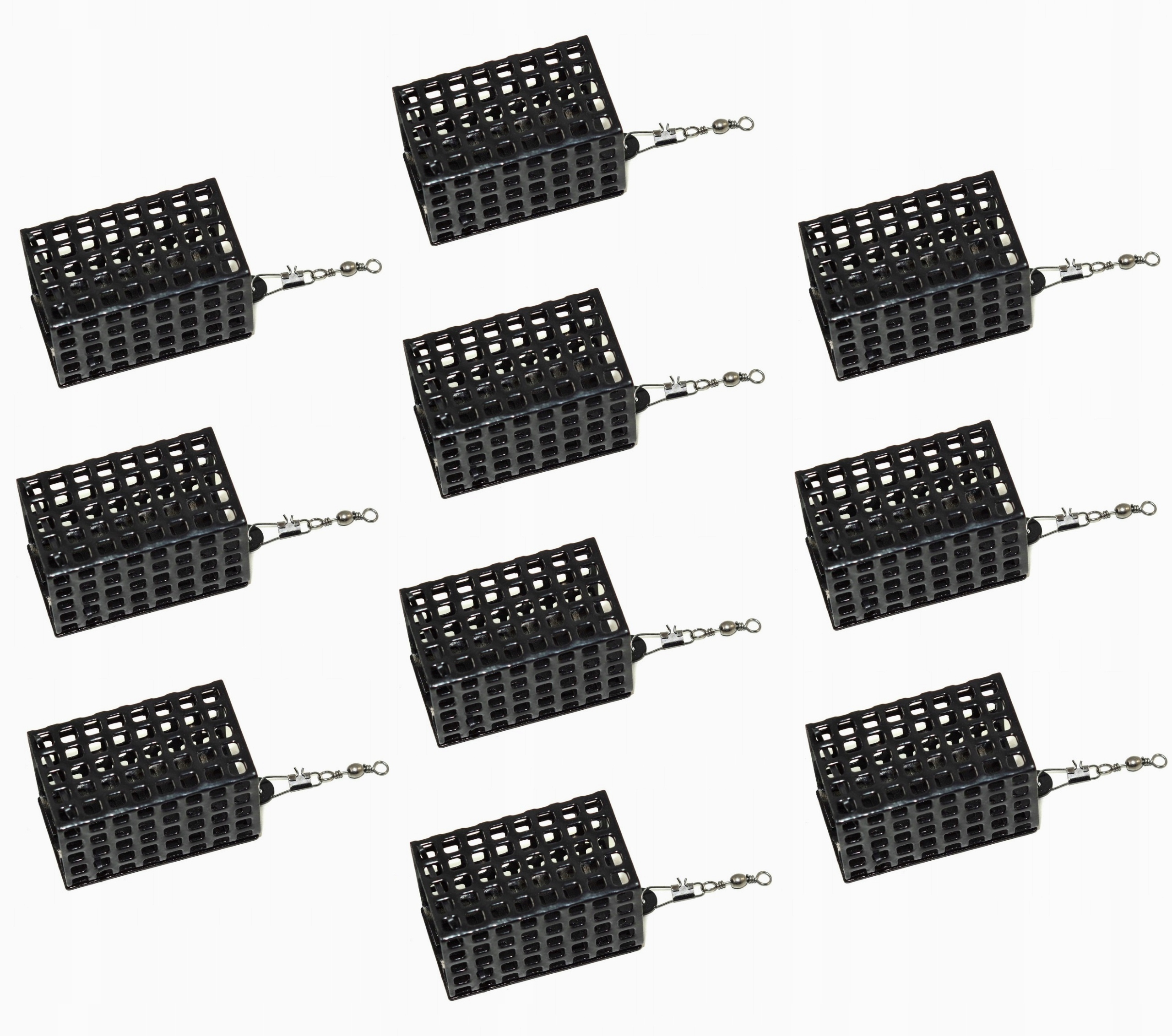 10x KOSZYKI ZANĘTOWY 40g + 10x RURKA ANTYSPLĄTANIOWA Model ZESTAW NĘCENIA GRUNT GRUNTOWY KARPIOWY KARPIOWE FL