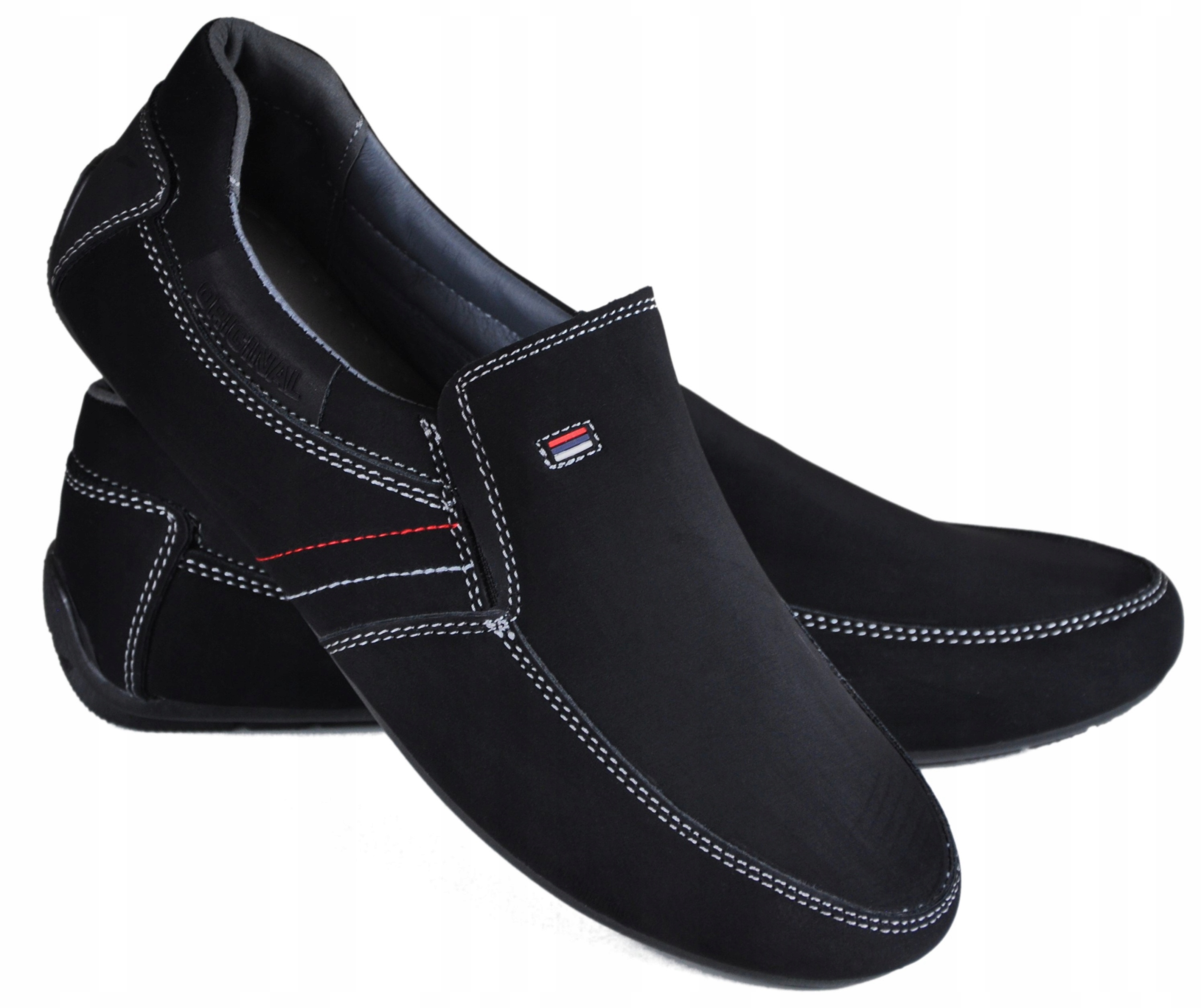 VENTO Mokasyny CZARNE zgrabne wizytowe (36-41)r 39 Rozmiar (new) 39