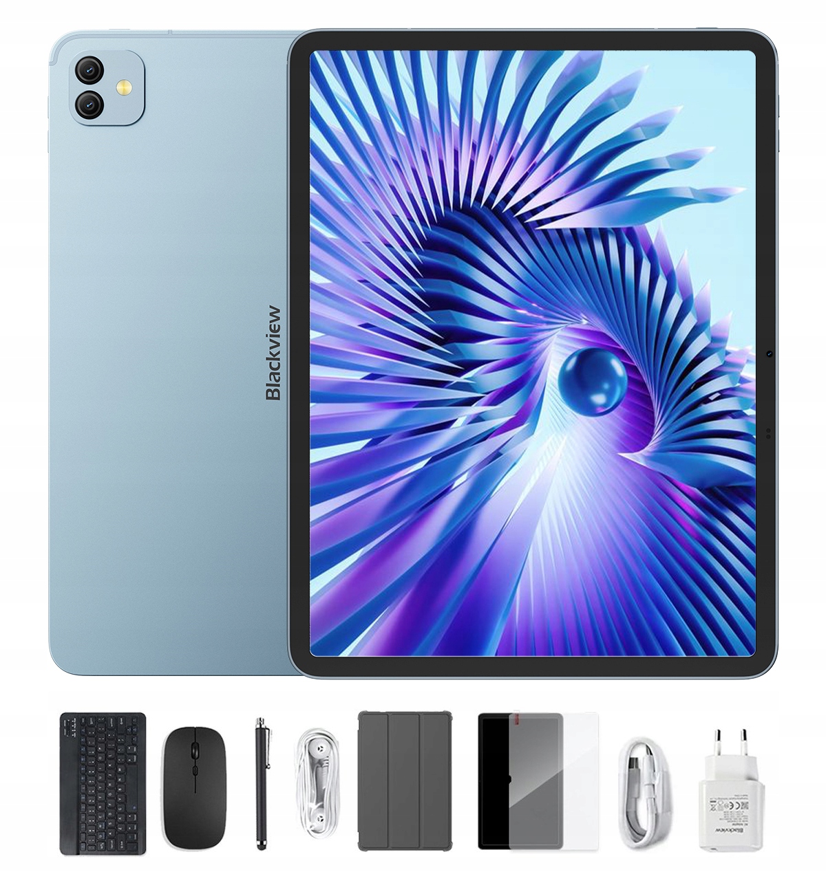 Tablet Blackview Link 8 12,7" 6/256GB zestaw klawiatura mysz etui niebieski