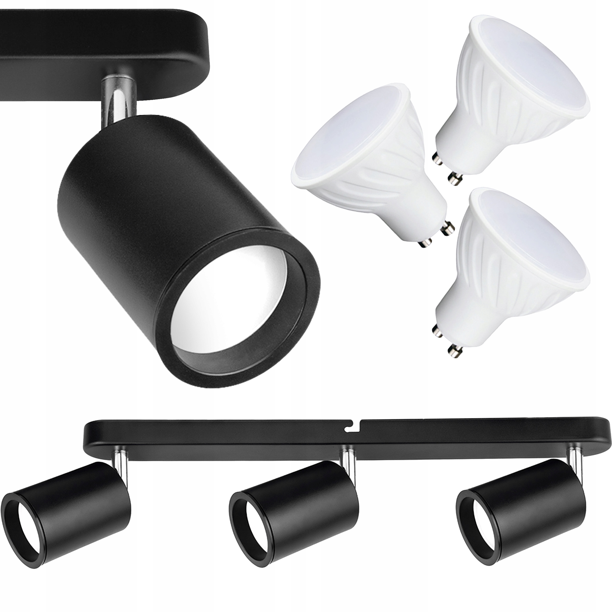 SPOT LED na 3x GU10 tuba lampa REFLEKTOR RUCHOMY