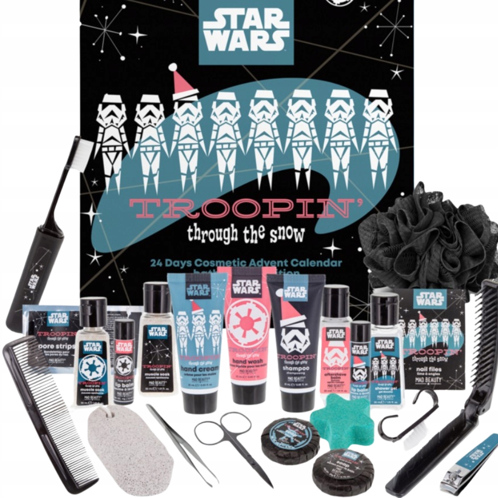 Limitovaný Adventný Kalendár Disney Star Wars 24 Galaktických Kozmetických Prípravkov