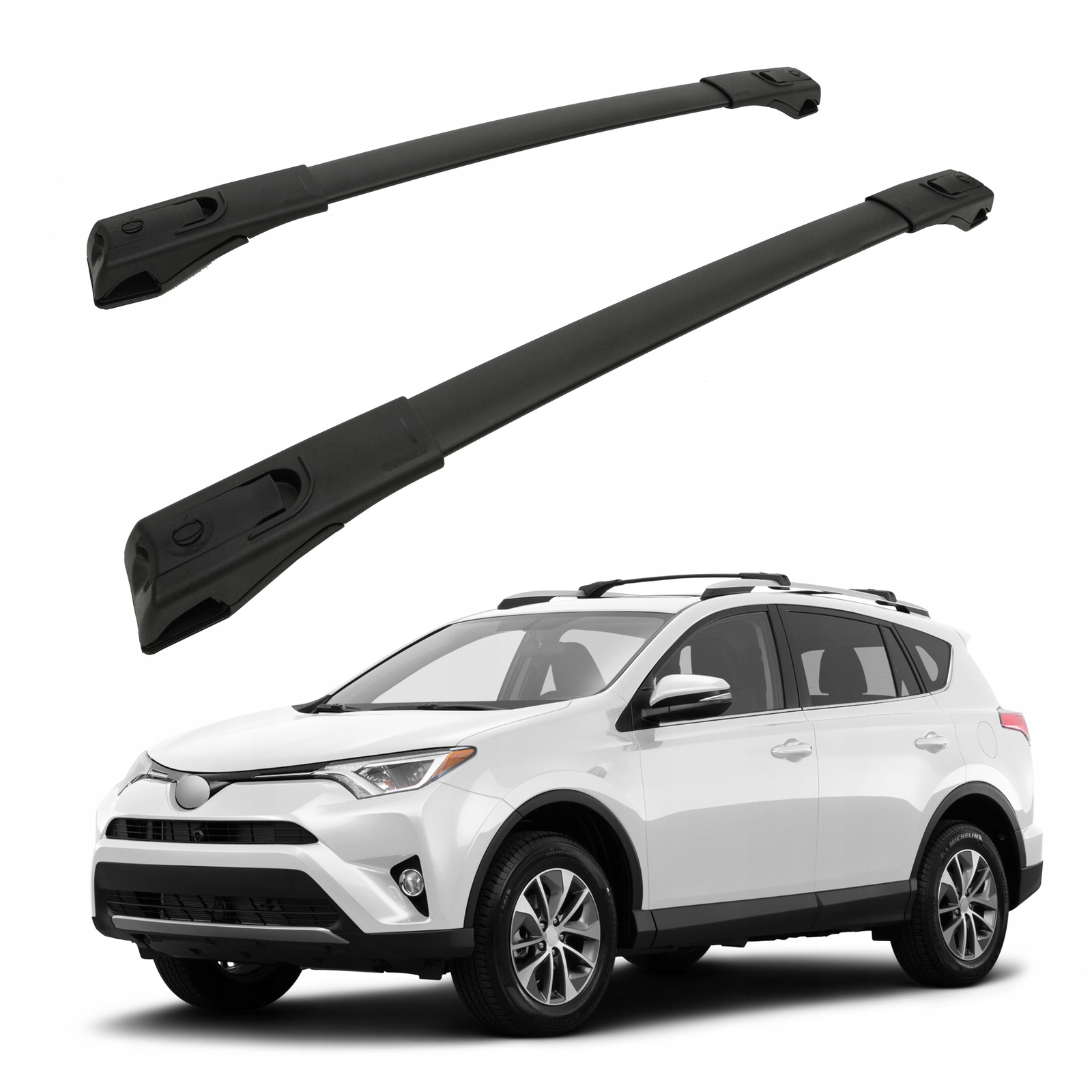Strešné nosiče priečniky pre Toyota RAV4 2013-2018, Oem štýl čierny 2 ks