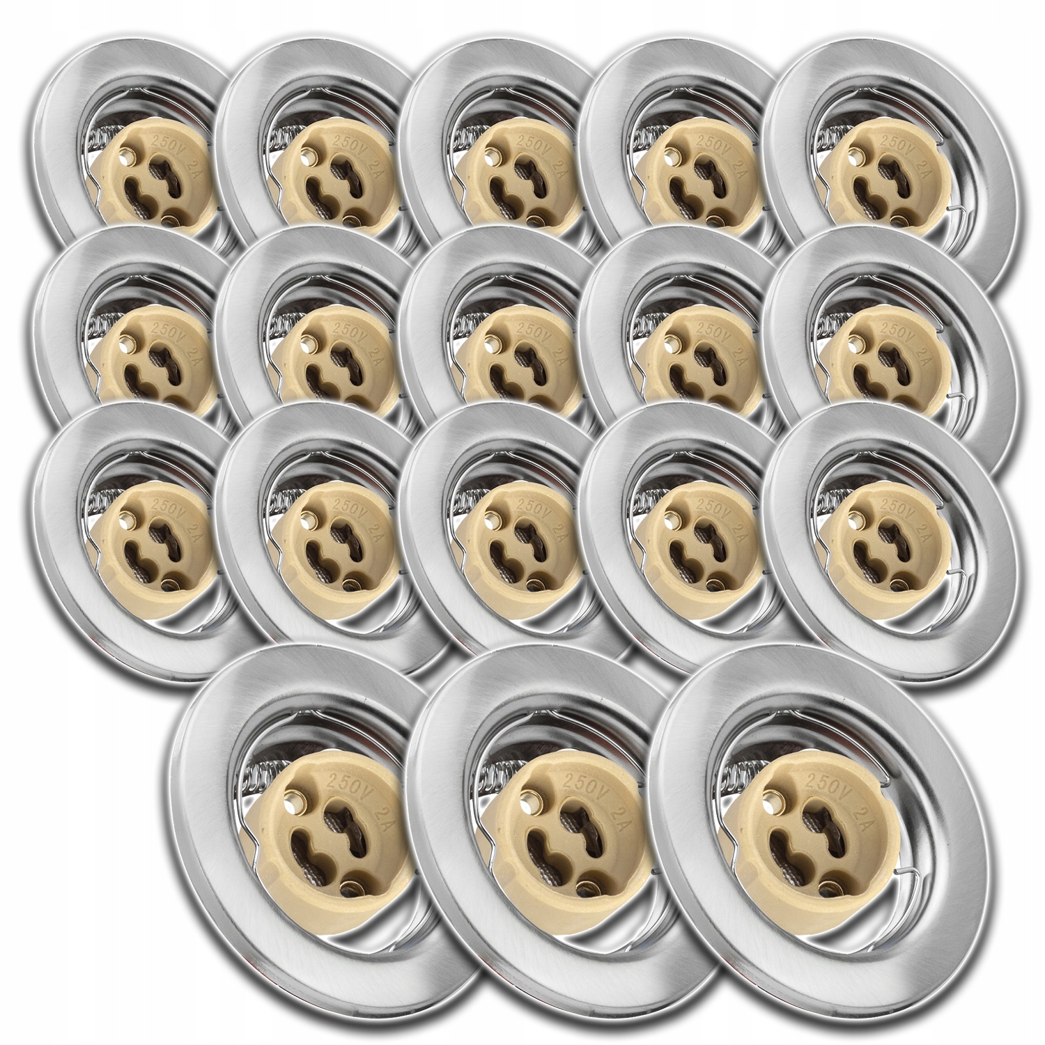 18x Kulaté Stropní Svítidlo Pod Omítku Zásuvka Konektor Žárovky GU10