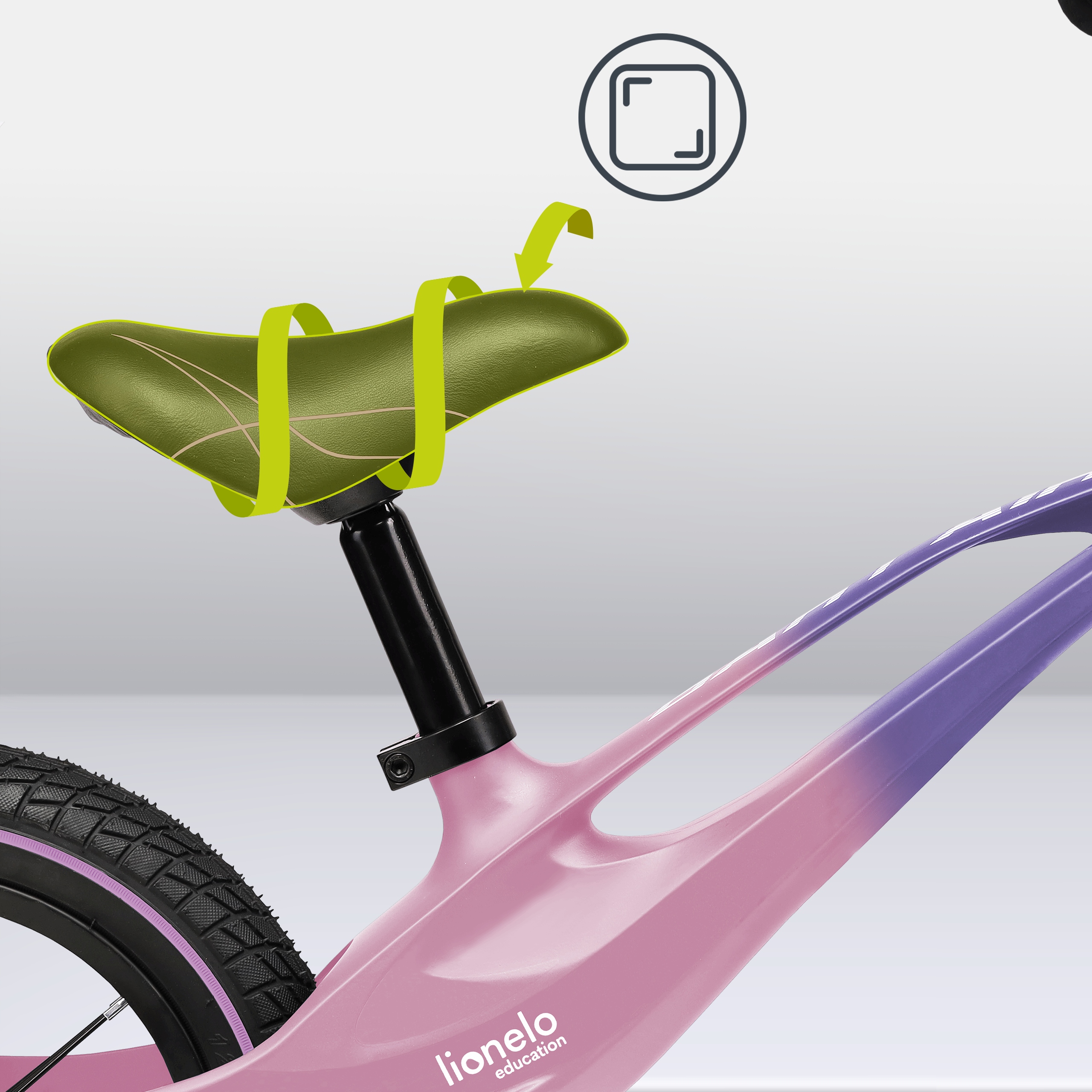 Rowerek biegowy MAGNEZOWY Lionelo Bart AIR 12'' Kolor Różowy