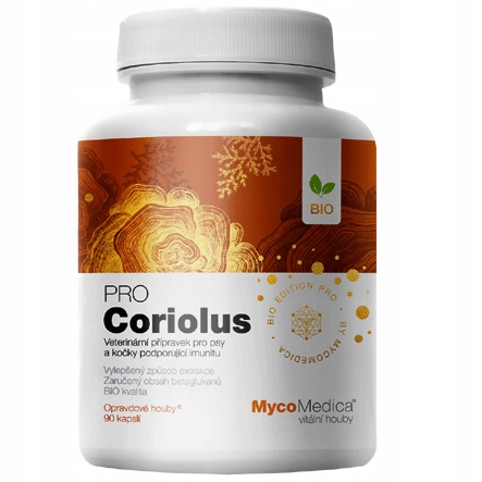 Coriolus Pro Bio 35% betaglukanů 90 kapslí MycoMedica