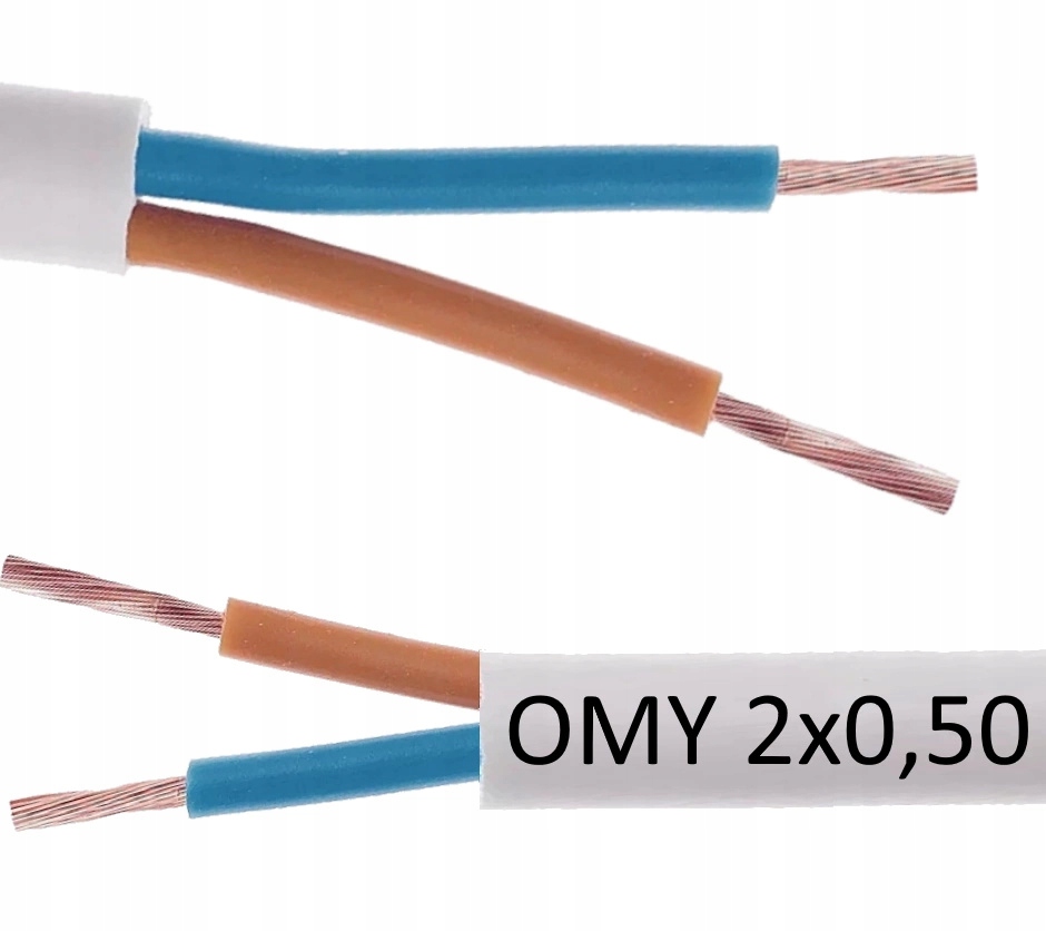 

Przewód Omy 2x0,50 linka elastyczna 300V Biała