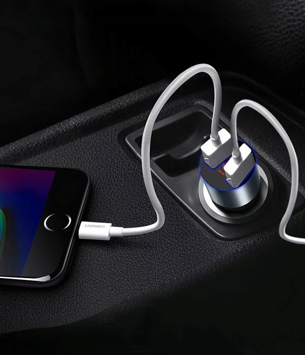 SZYBKA ŁADOWARKA SAMOCHODOWA USB 3.1 QUICK CHARGE Z WOLTOMIERZEM Producent części Inny