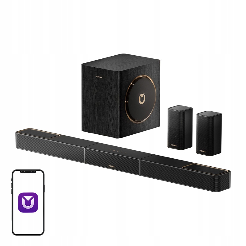 Ultimea Skywave X40 Soundbar Subwoofer Domácí kino 5.1.2 Dolby Atmos Bt 5.4