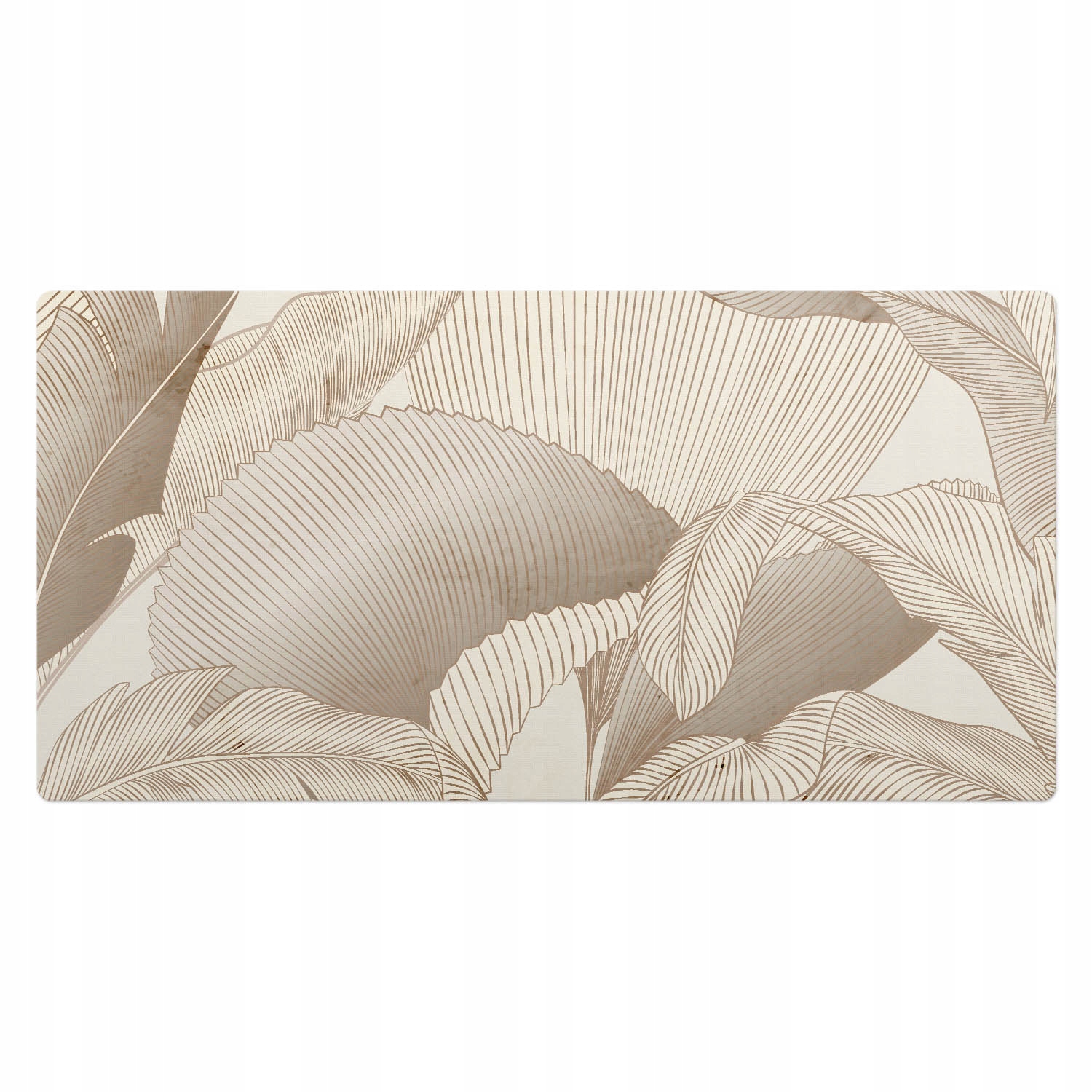 Ochranná podložka na stůl Vzor listů s jemnými obrysy 100 x 50 cm