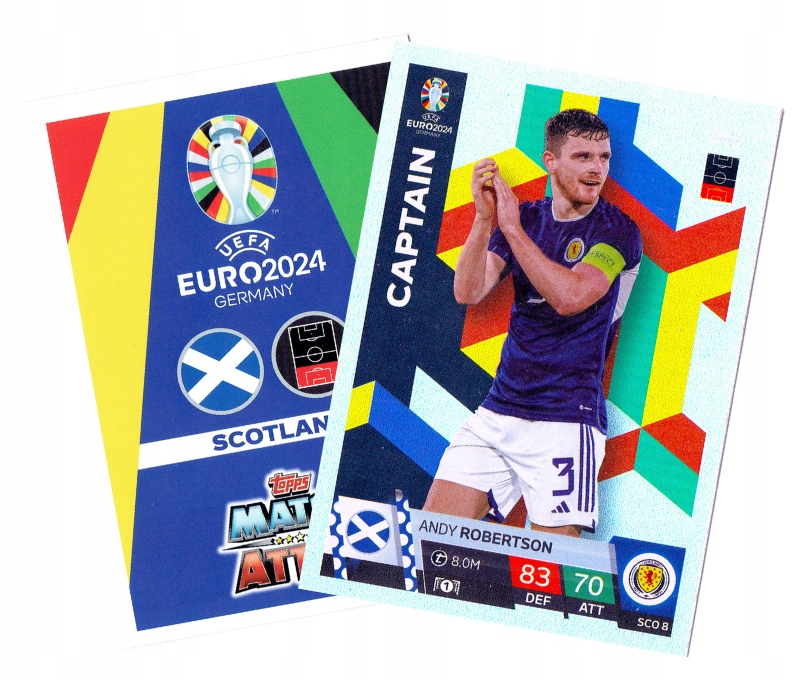 Topps Match Attax Euro 2024 Captain SCO8 Robertson