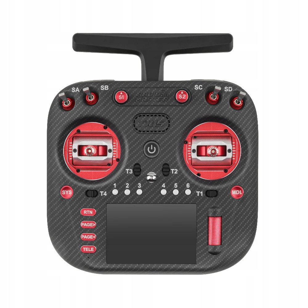 RadioMaster TX15 Max – Rc souprava ELRS/M2 s gimbaly AG02 Cnc červená