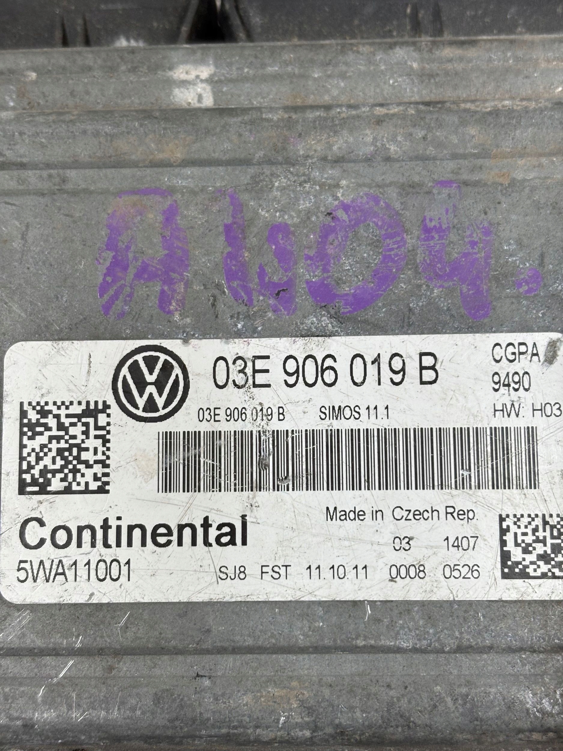 control unit of the engine computer 03E906019B 1.2 VW POLO