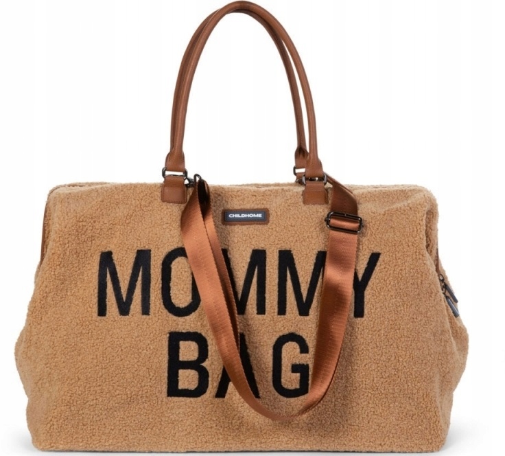 Childhome Duża Pojemna Torba Mommy Bag Teddy Bear Caramel