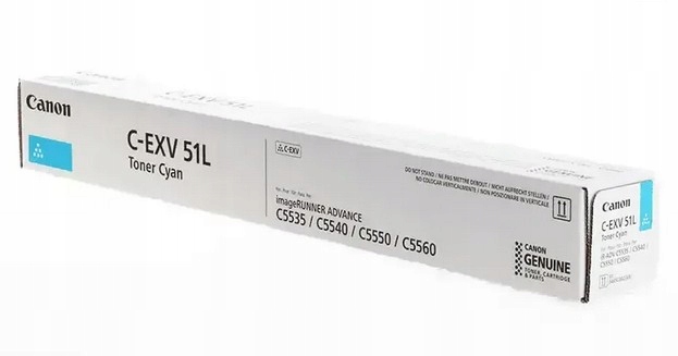 Toner Canon C-exv 51L 0485C002 Cyan Originál C5535i C5540i C5550i CEXV51L