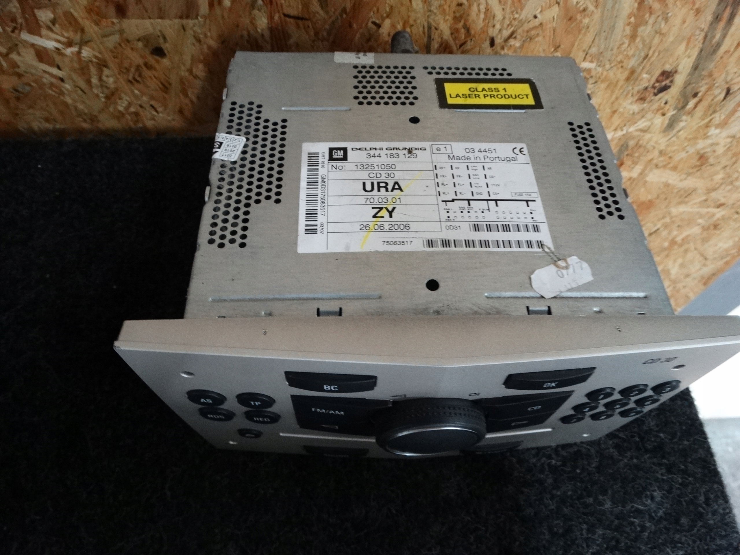 display + ODTWARZACZ OPEL ASTRA 3 H 344183129