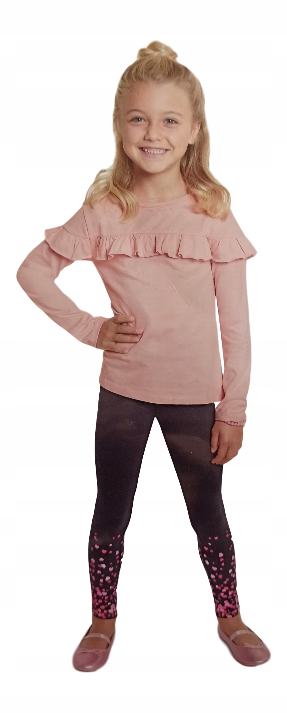 

Bluzka dziewczęca koszulka tshirt falbanka *140