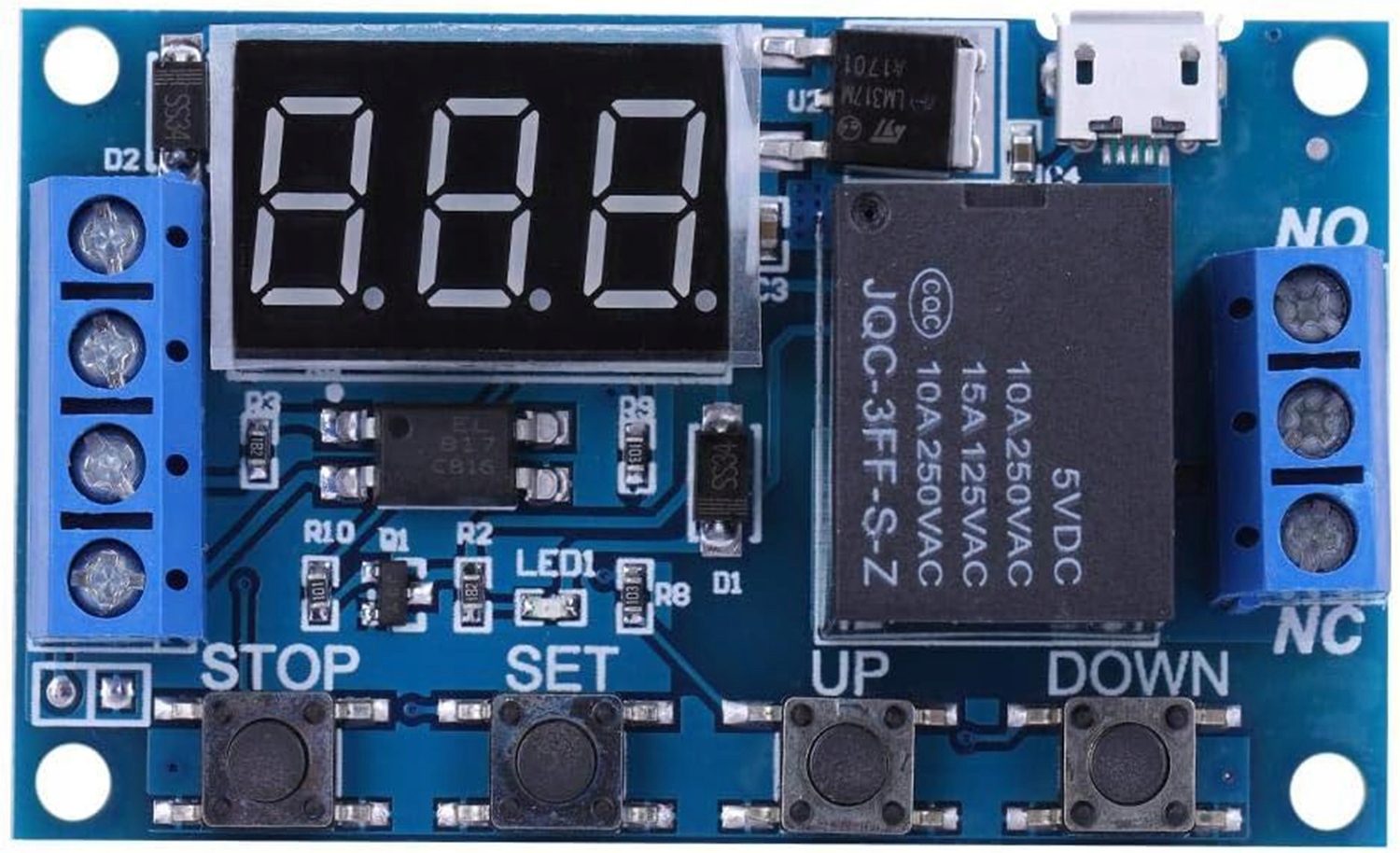 Przekaźnik czasowy z timerem opóźniaczem 9 trybów Rodzaj przekaźnik