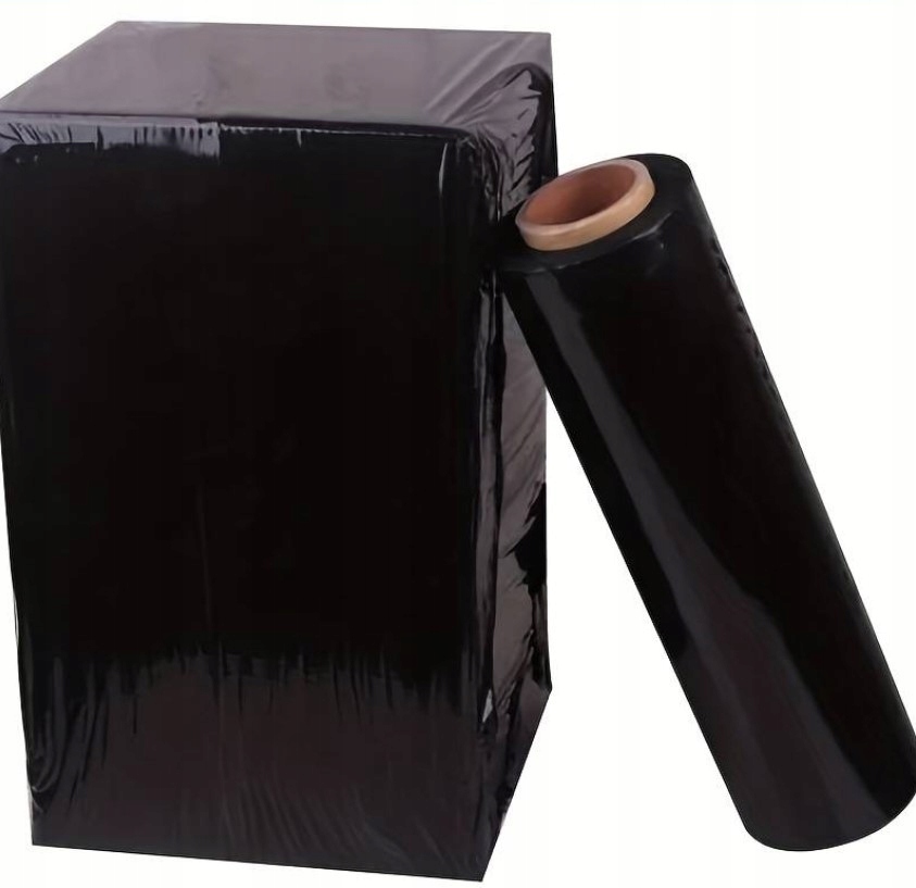 FOLIA STRETCH STRECZ rolka XL bardzo mocna CZARNA Waga netto folii 2.2 kg