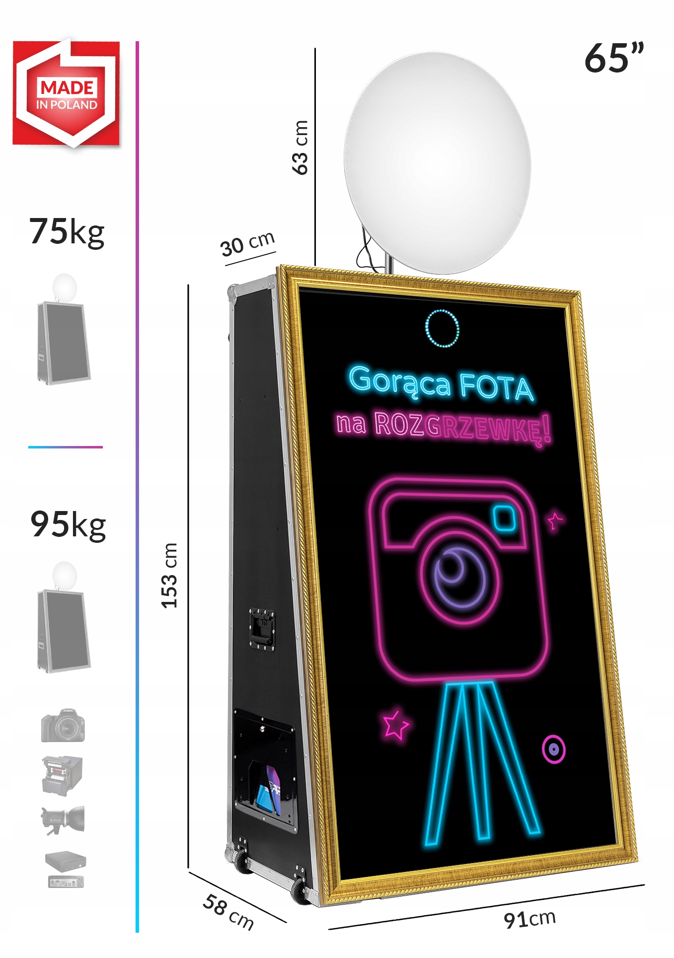 FOTOLUSTRO FOTOBUDKA P4F Premium 4K 65" Kod producenta 02/10/2020/FL