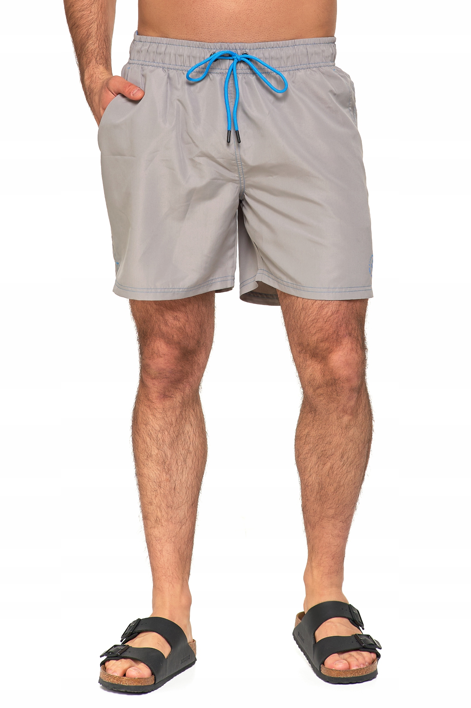 SPODENKI SZORTY MĘSKIE KĄPIELOWE PLAŻA WIĄZANIE KIESZENIE GŁADKIE MORAJ XL Materiał dominujący poliester