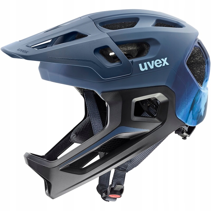 Kask Uvex React Jr FullFace Odpinana Szczęka dusk blue 52-56cm