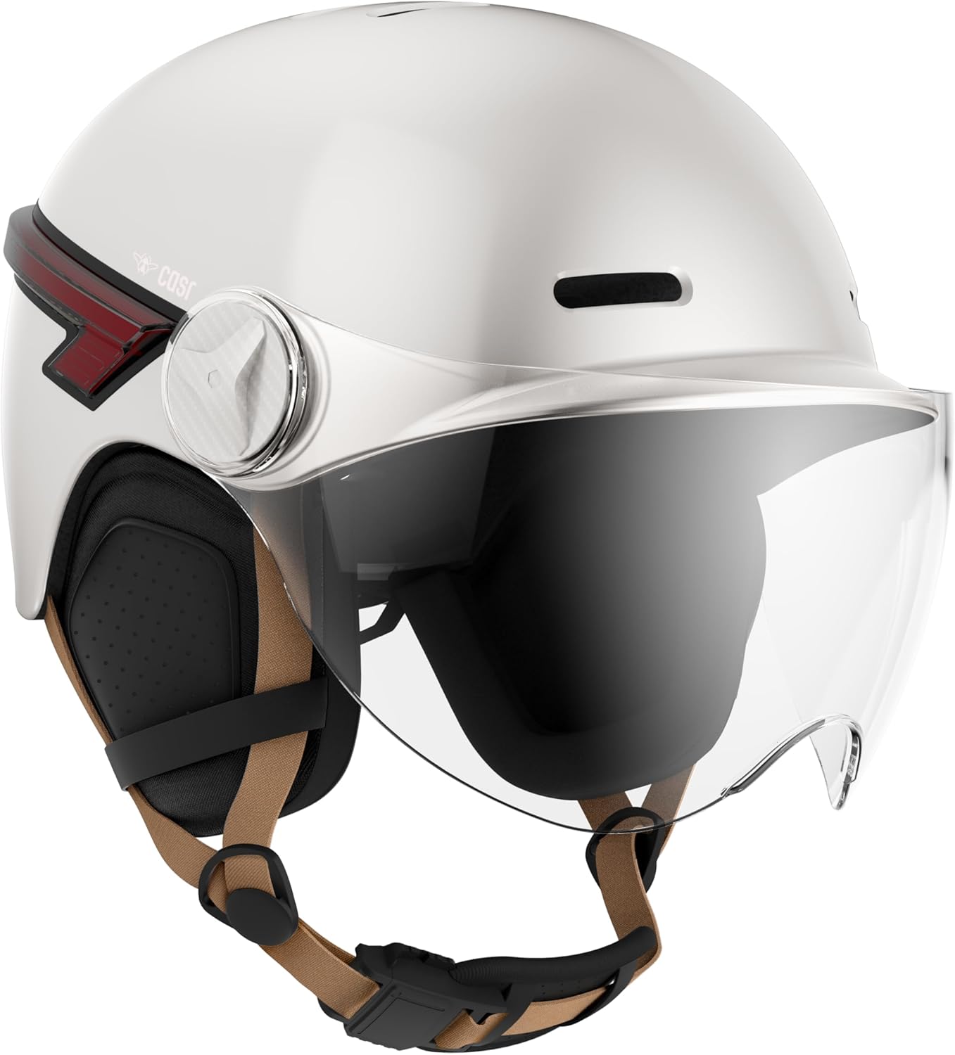 Cyklistická přilba Casr Glow Helmet Beige M 55-58 cm Led