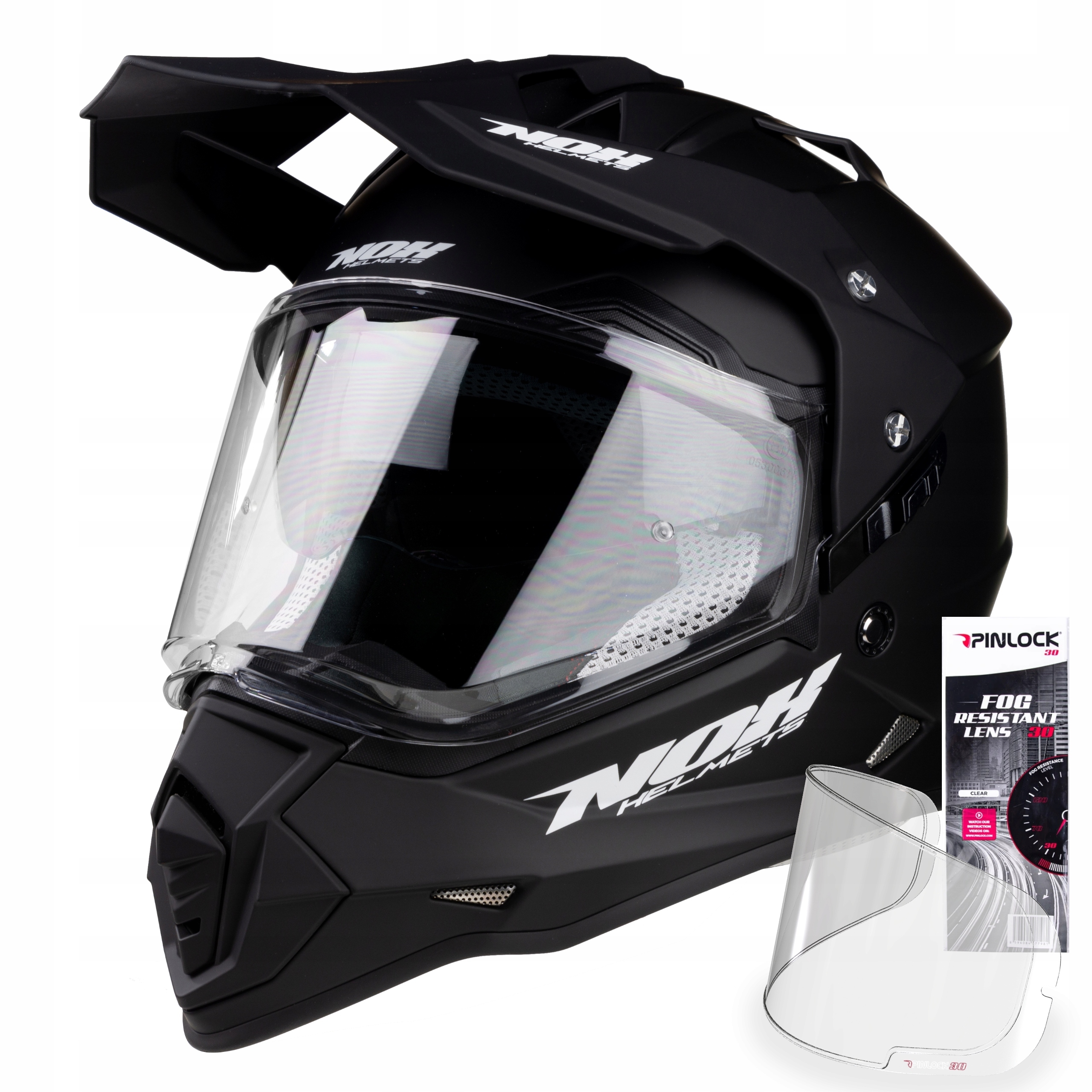 NOX N312 MAT KASK MOTOCYKLOWY CROSS +PINLOCK XXL