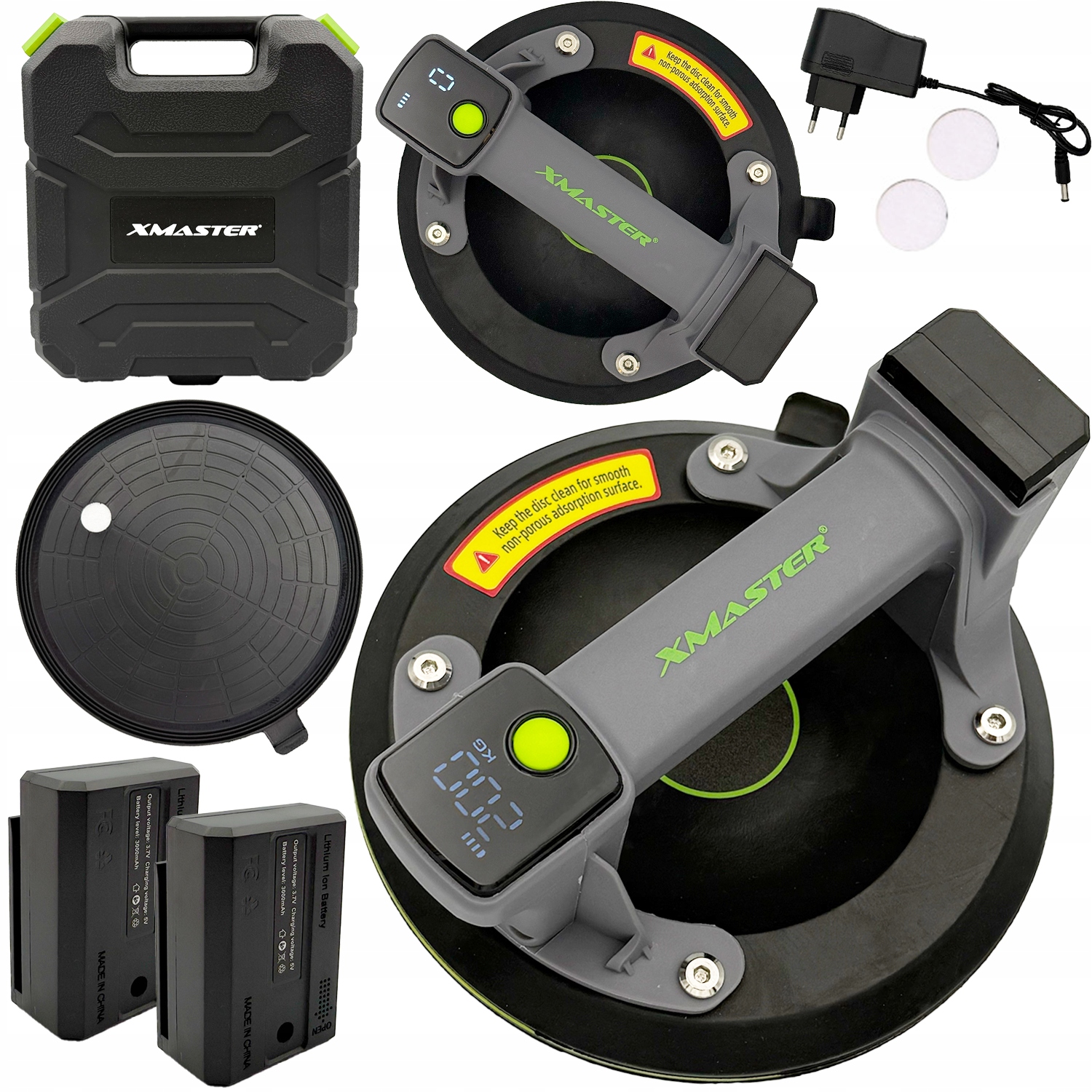 Przyssawka Uchwyt Do Płytek Gresu Próżniowa Elektryczna Akumulatorowa 2xAKU