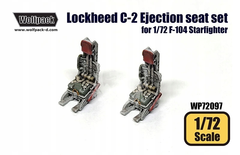 Sada Seat Lockheed C-2 Ejection Wolfpack WP72097 v měřítku 1/72