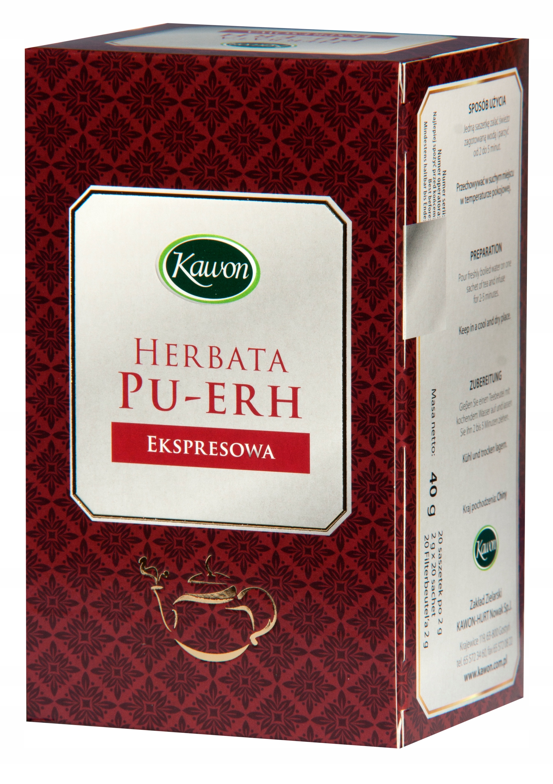 7 x Kawon Čaj Pu-Erh express 20 x 2 g